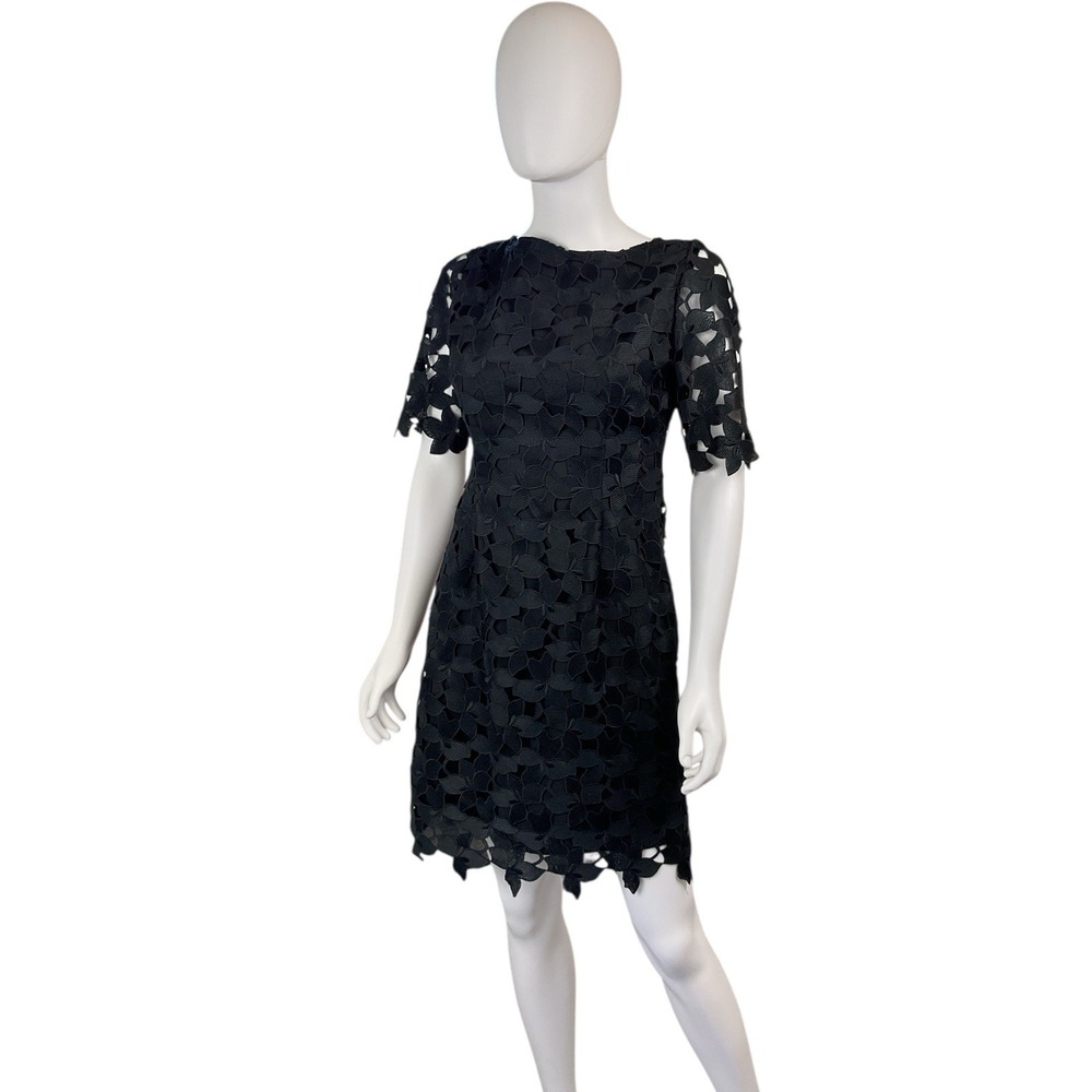 TAHARI ASL  Macrame Lace Overlay Shift Party Dress‎ 4